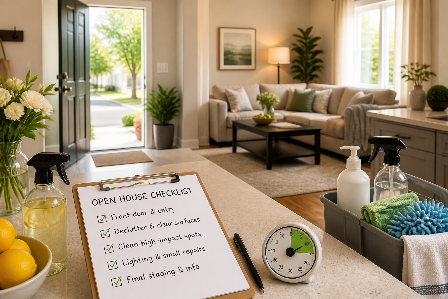 30-Minute Open House Checklist